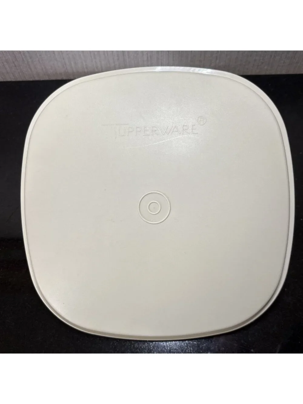 Vintage Tupperware Vegetable Steamer Square Lid Replacement 889-12 Almond 90s
